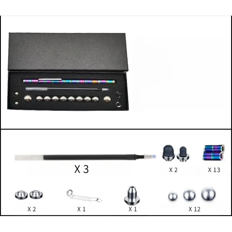 Metal Magnetic Fidget Pen magnet Fidget Toy Relieve Stress Novel Toy Fidget Gift for Kids Teens Friends for Birthday Christmas