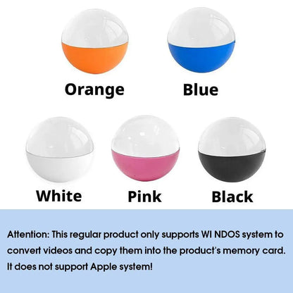 3D Video Player Glass Ball DIY Art Glass Ball Lamp Spherical Pixel Display 360° Surround Sound Video And Sound Game Screen