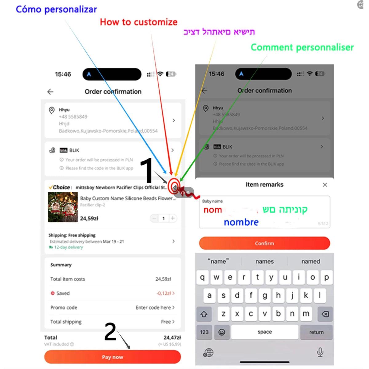 Personalized Baby Christmas Ceramic Ornament Add Photo & Name Christmas Ornament Pendant Baby 1st Xmas Photography Accessories