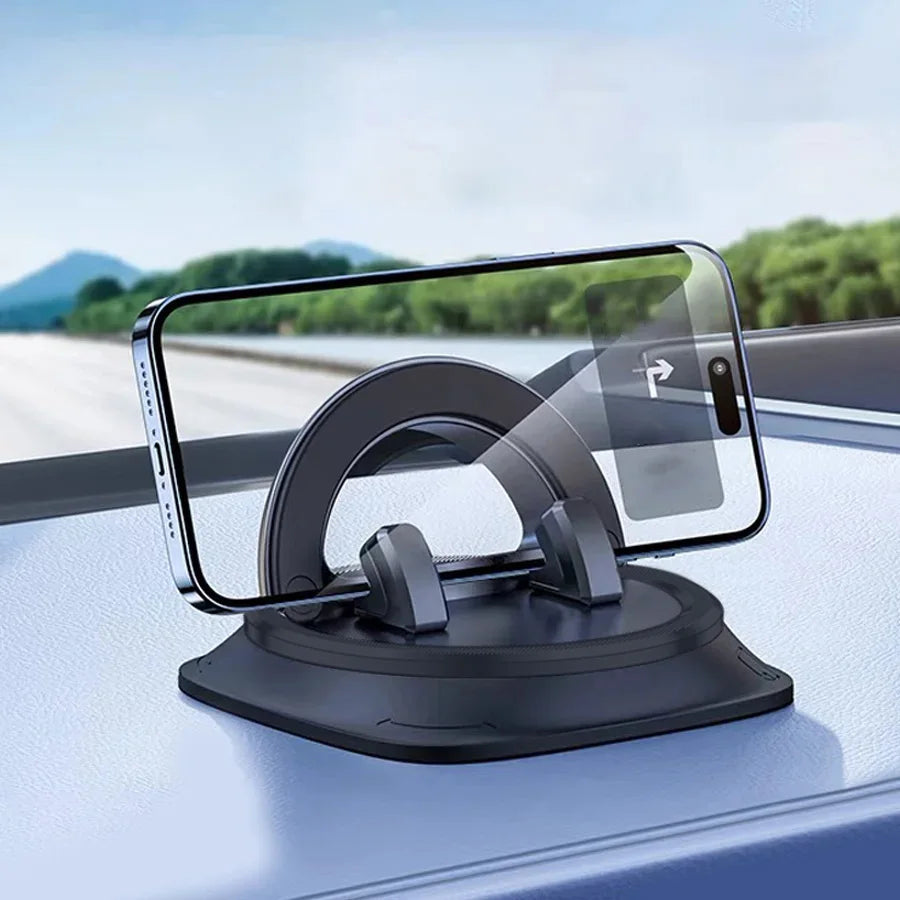 Universal Car Phone Holder 360° Rotation One-Handed Operation Phone Holder Silicone Dashboard Phone Mount For Car Use