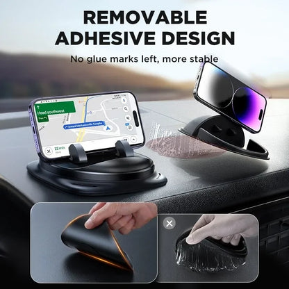 Universal Car Phone Holder 360° Rotation One-Handed Operation Phone Holder Silicone Dashboard Phone Mount For Car Use