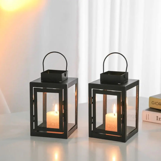 Hanging lantern outdoor Christmas Candle Holder Lawn Camping Decoration Landscape Courtyard Garden Candle Lantern