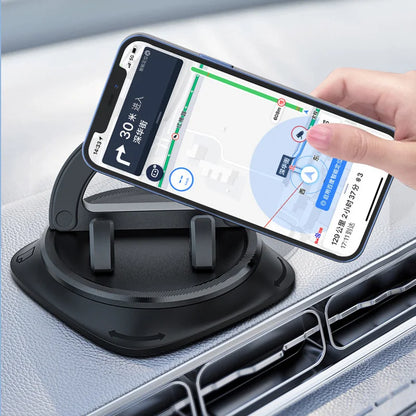 Universal Car Phone Holder 360° Rotation One-Handed Operation Phone Holder Silicone Dashboard Phone Mount For Car Use