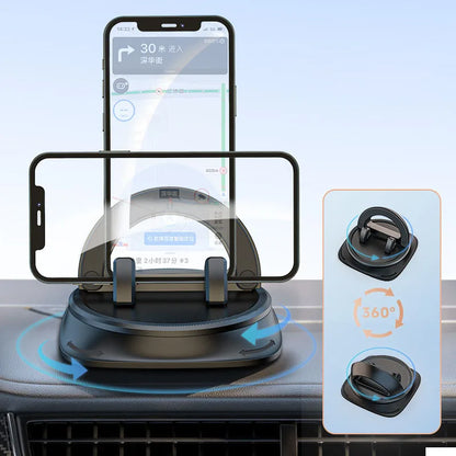 Universal Car Phone Holder 360° Rotation One-Handed Operation Phone Holder Silicone Dashboard Phone Mount For Car Use