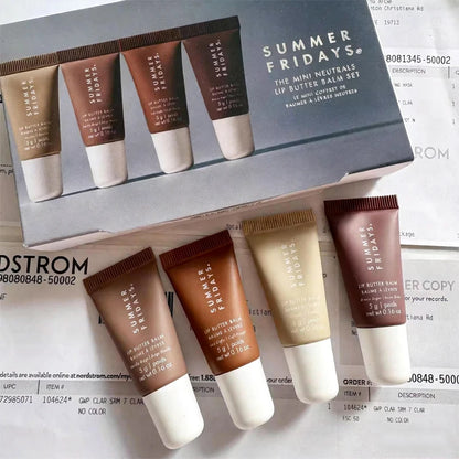 Summer Fridays Lip Oil Moisturizing Lip Gloss Sweet Mint Vanilla Sugar Coffee Cake Cocoa Lipstick Transparent Makeup Suit Care