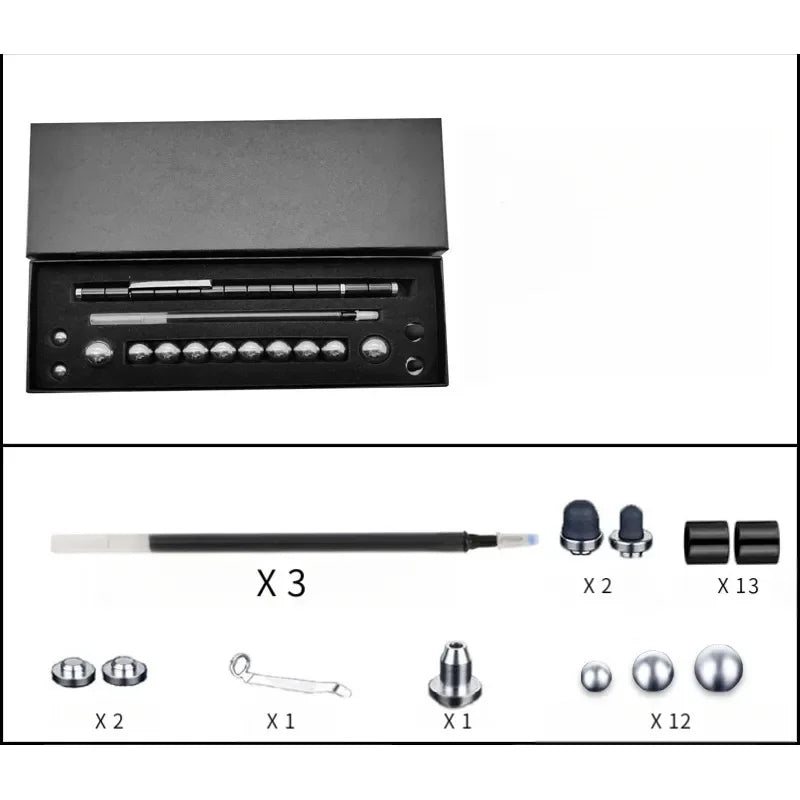 Metal Magnetic Fidget Pen magnet Fidget Toy Relieve Stress Novel Toy Fidget Gift for Kids Teens Friends for Birthday Christmas