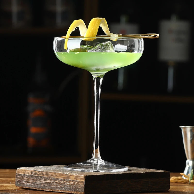 2PCS 185ML Coupe Cocktail Glass Martini Glass Crystal Set of 2