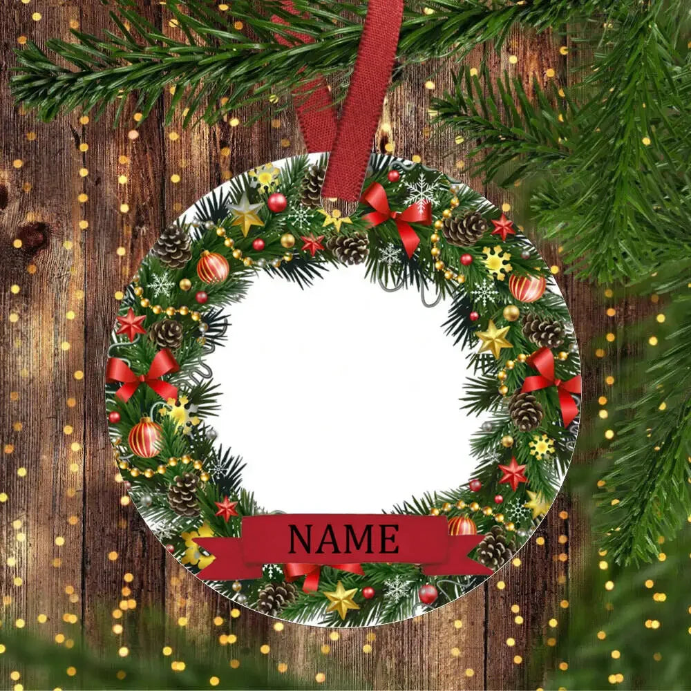 Personalized Baby Christmas Ceramic Ornament Add Photo & Name Christmas Ornament Pendant Baby 1st Xmas Photography Accessories