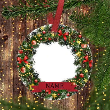 Personalized Baby Christmas Ceramic Ornament Add Photo & Name Christmas Ornament Pendant Baby 1st Xmas Photography Accessories