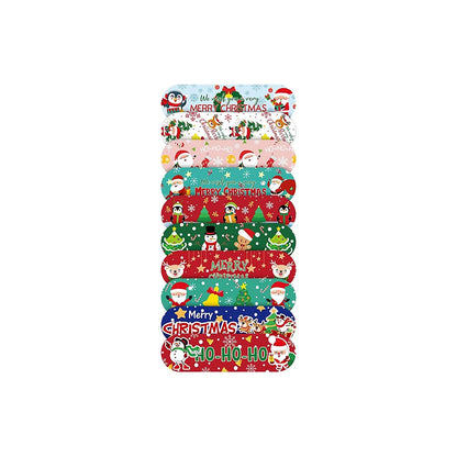 10/30/60pcs Cartoon Merry Christmas Band Aid Wound Dressing Patch Plaster for Children Skin Tape First Aid Adhesive Bandages
